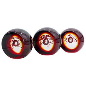 (3 Pc) Pavel Havelka For Princ Limited Edition Art Glass Magnum Paperweights