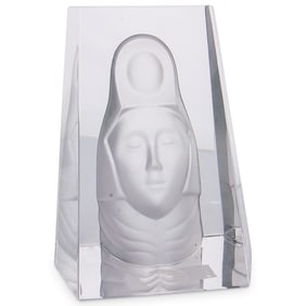 Val St. Lambert "Atlantis" Crystal Bookend