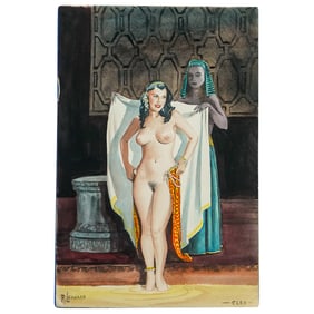 R. Leonard "Cleo" Watercolor Painting