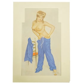 Alberto Vargas Nude Pin Up Lithograph