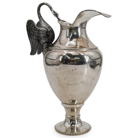 Vintage Silver Swan Pitcher
