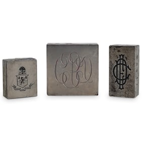 (3 Pc) Tiffany & Co. Metal Stamps