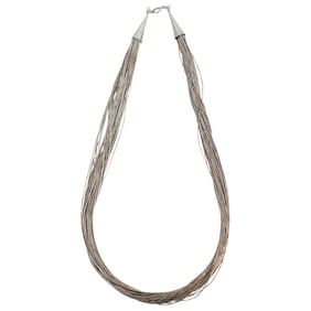 Navajo Liquid Sterling Silver Necklace