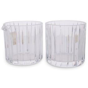 (2 Pc) Baccarat Crystal 'Harmonie' Creamer & Sugar Bowl