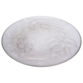 Verlys Frosted Floral Crystal Charger