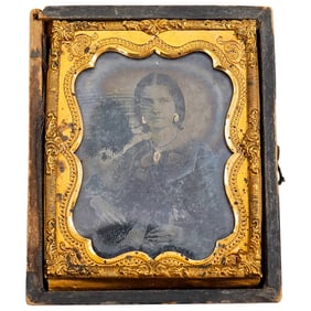 Antique Cased Ambrotype of Mary Surratt