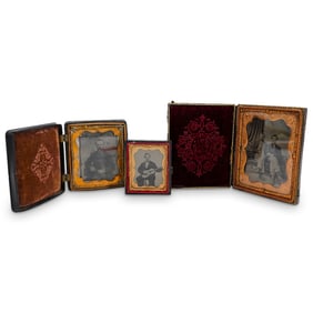 (3 Pc) Antique Cased Tintypes