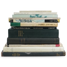 (12 Pc) Assorted French Art Books Grouping
