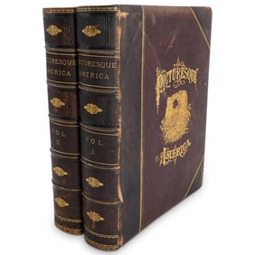 (2 Pc) Picturesque America Books