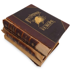 (3 Pc) Picturesque Europe Books