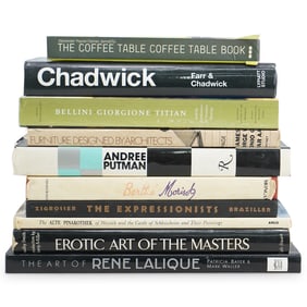 (10 Pc) Vintage Assorted Art Book Grouping