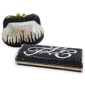 (2 Pc) Vintage Crystal Evening Bags