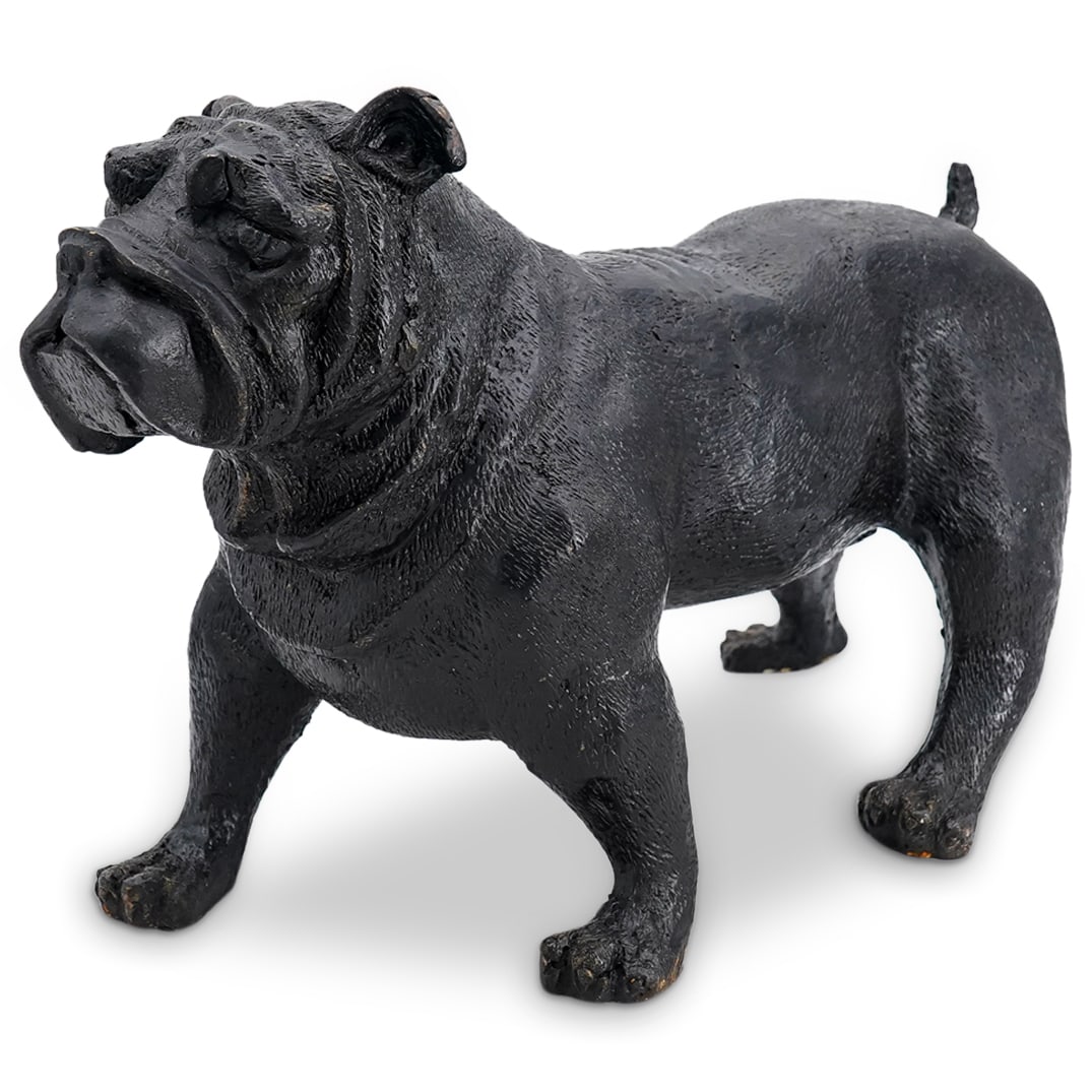 Solid Cast Iron Bulldog Sculpture (1 of 6)