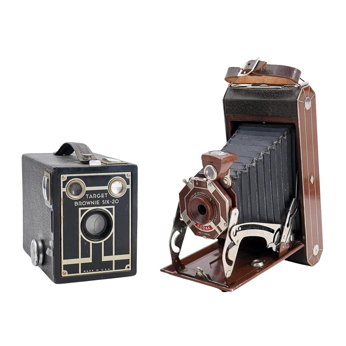 (2 Pc) Vintage Kodak Cameras (1 of 11)