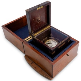 Cased Waltham Nautical 8-Day Ship Chronometer