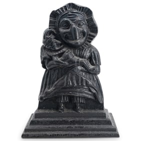 Antique Cast Iron Punch & Judy Doorstop