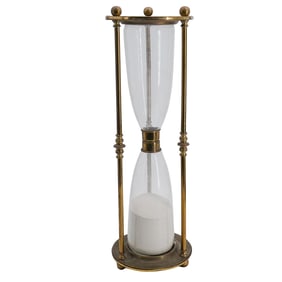 Vintage Brass Hourglass Sand Timer