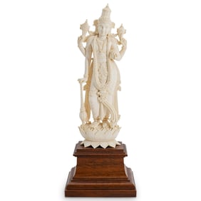 Antique Vishnu Bone Carving