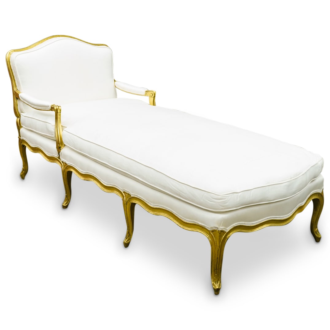 Antique French Louis XVI Chaise Lounge (1 of 7)