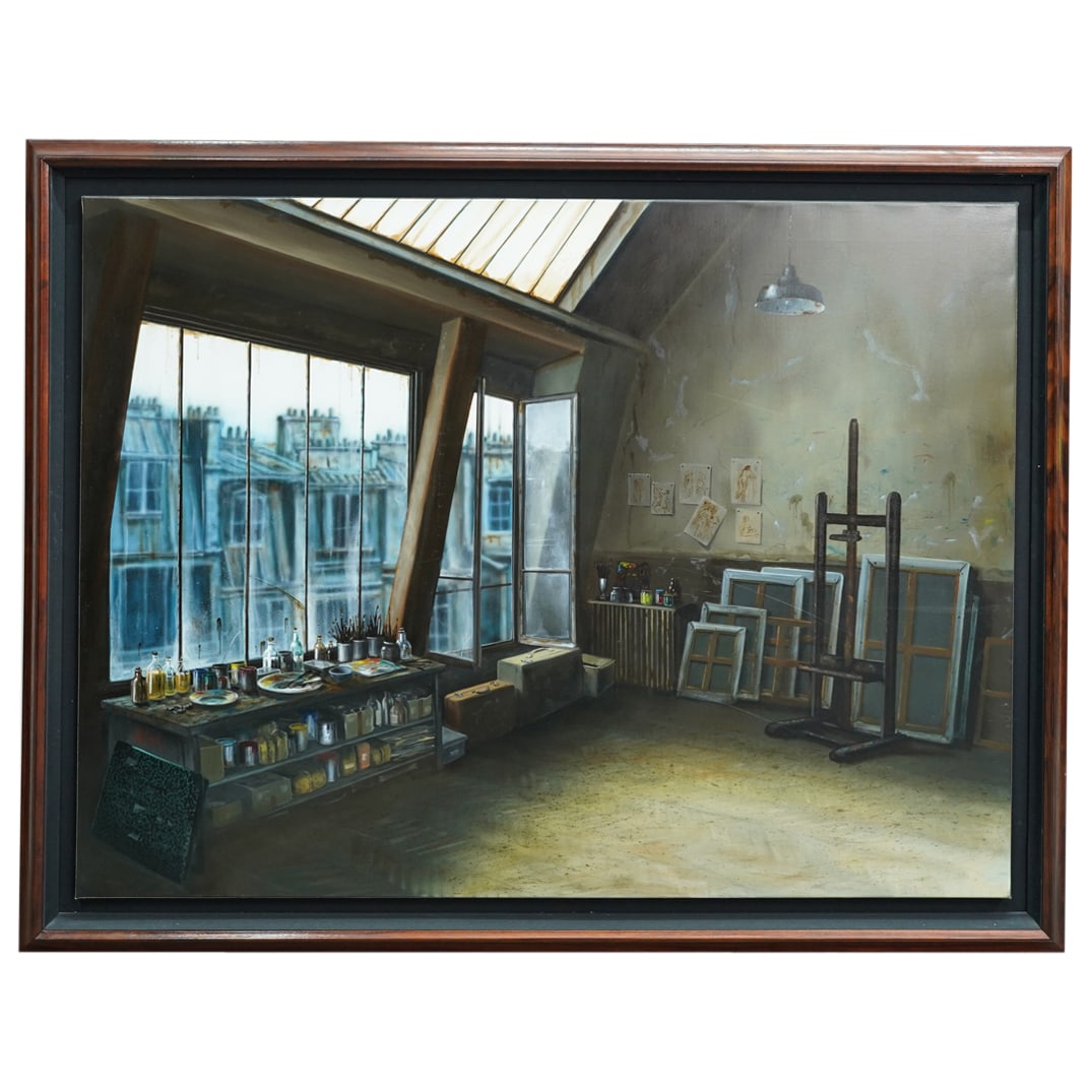 Claude Lazar (French, B. 1947) Oil On Canvas Interior Painting (1 of 6)