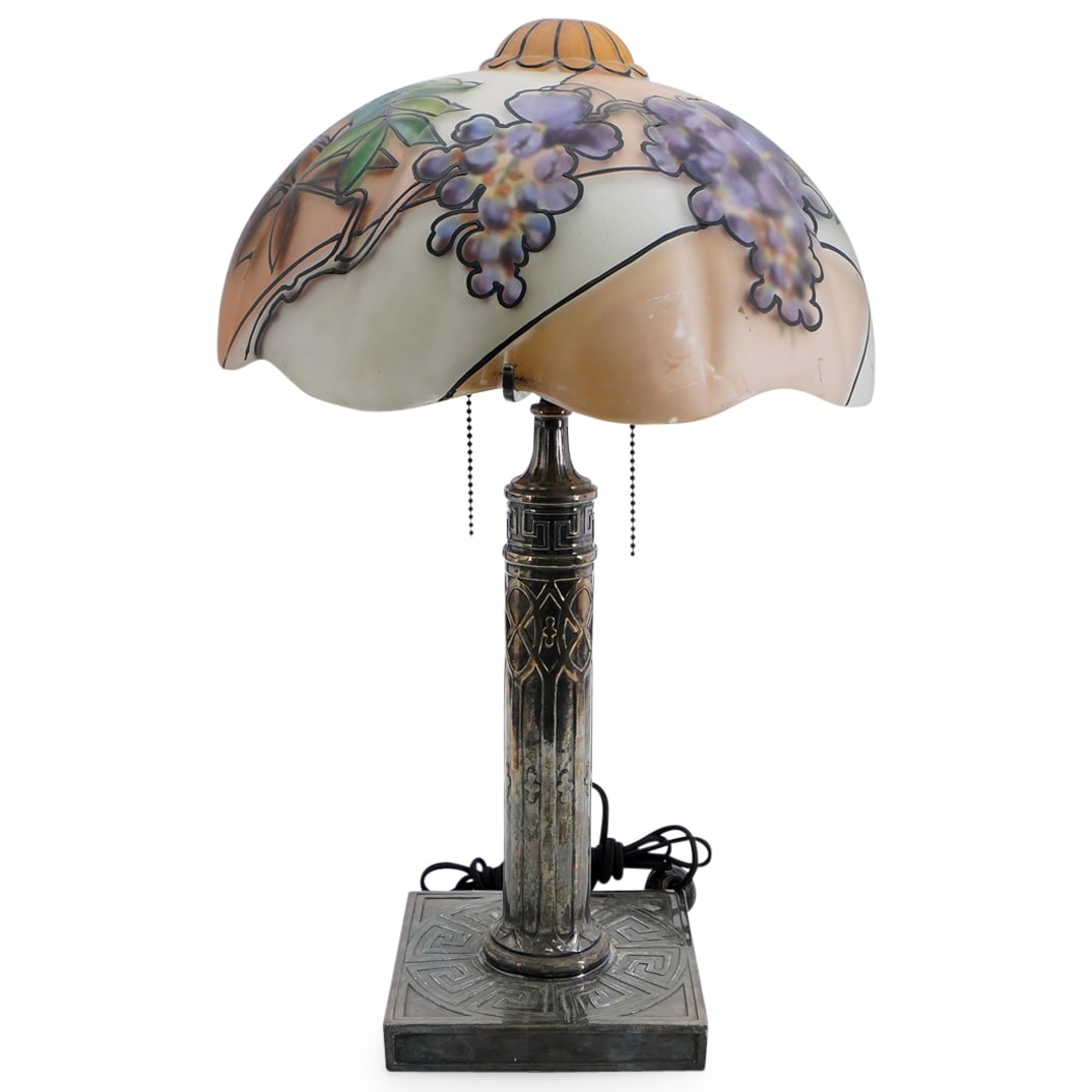 Pairpoint Puffy Grape Leaf Table Lamp (1 of 7)