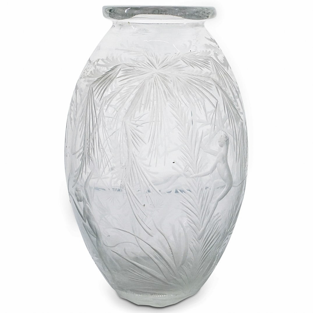 Daum Nancy Monkey Glass Vase (1 of 7)