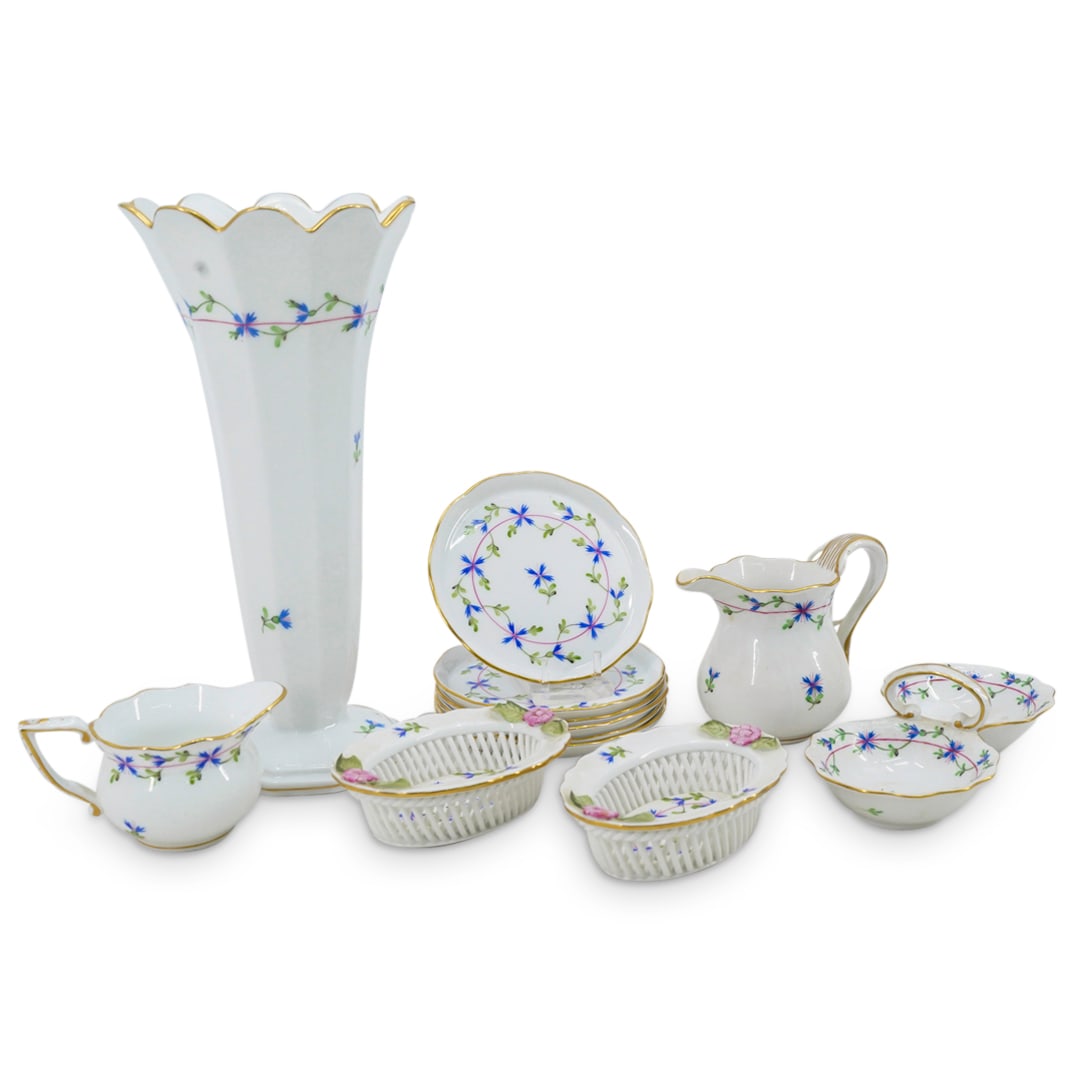 (12 Pc) Herend Porcelain "Blue Garland" Assorted Grouping (1 of 15)