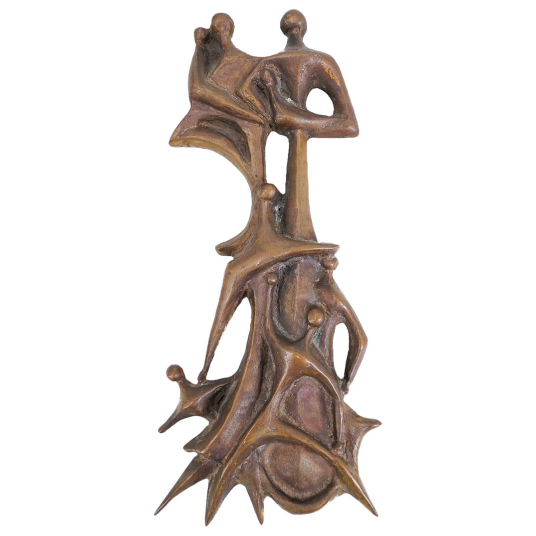 Mid Century Bronze Relief Sculpture (1 of 5)