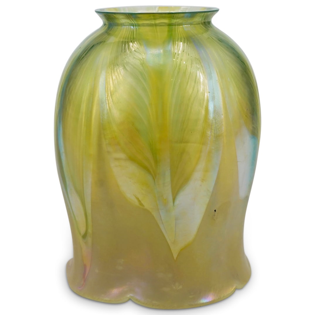 Tiffany Studios Pulled Feather Glass Lamp Shade (1 of 5)