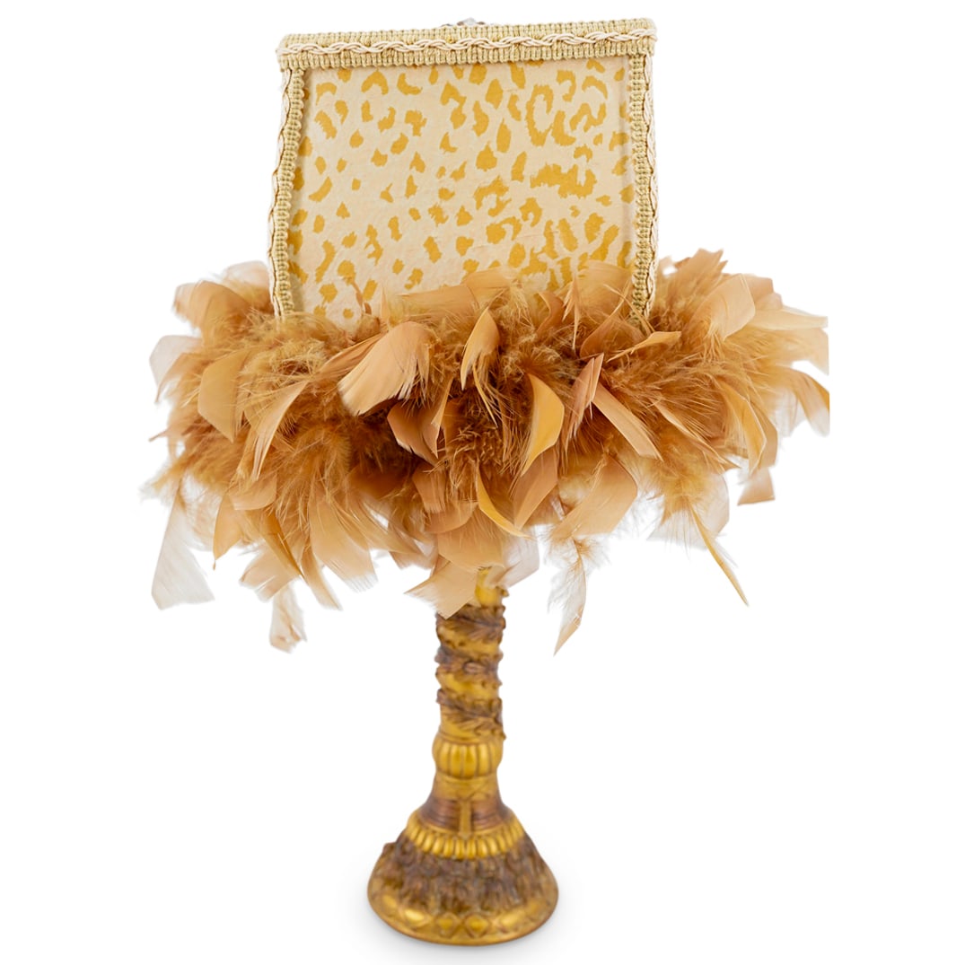 Neiman Marcus Cheetah Print Table Lamp (1 of 10)