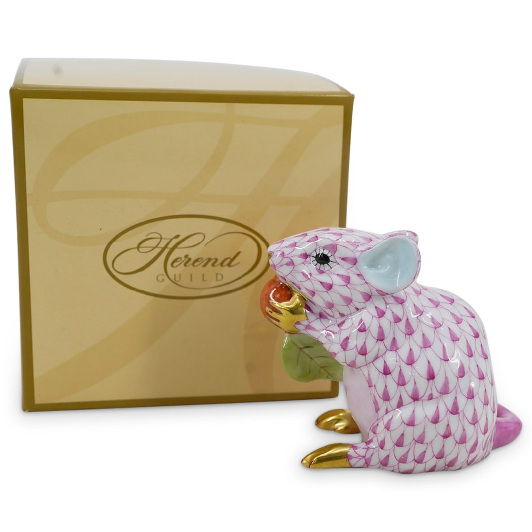 Herend Guild 2008 'Meadow Mouse' Fishnet Porcelain Figurine (1 of 5)