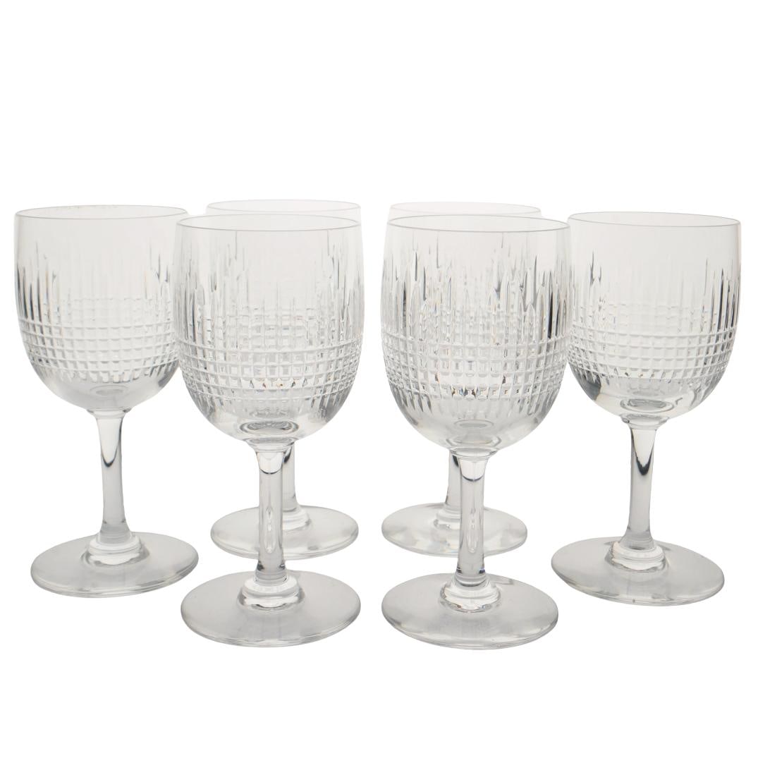 (6 Pc) Baccarat "Nancy" Crystal Water Goblets (1 of 7)
