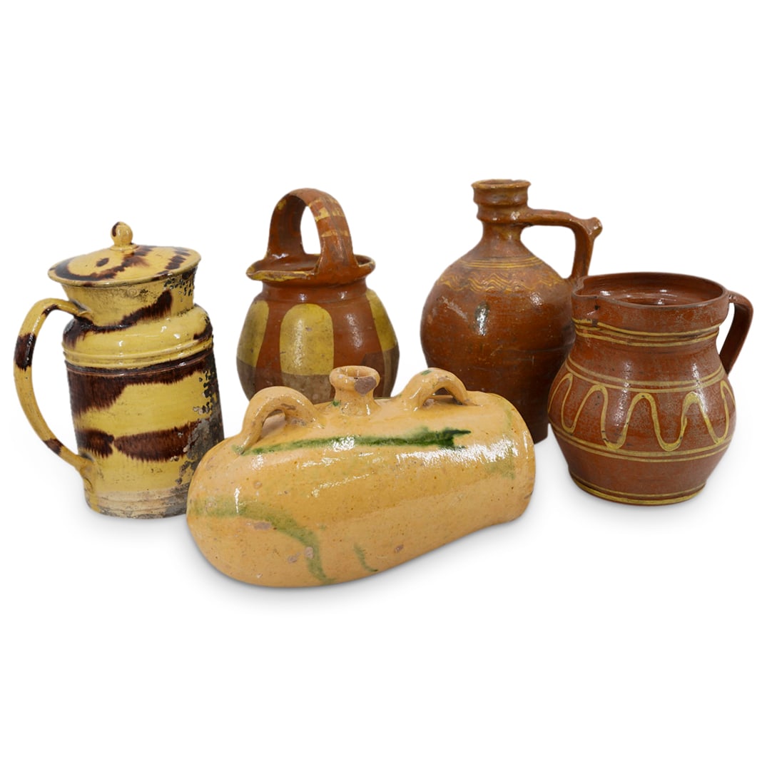 (5 Pc) French Pottery Vessels (1 of 20)