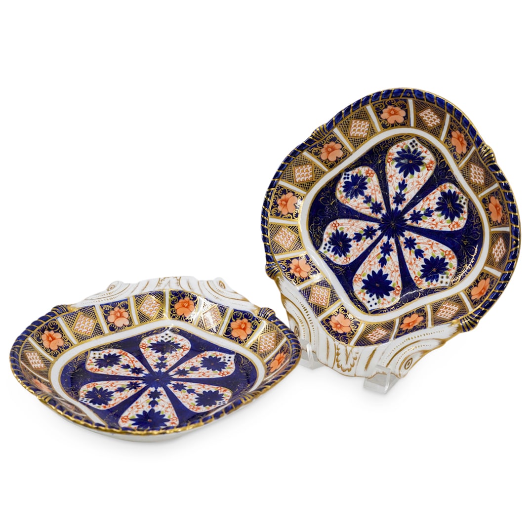 (2 Pc) Royal Crown Derby Imari Serving Bowls (1 of 6)