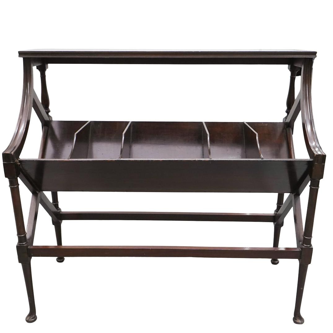 Antique English Mahogany Book Trough (1 of 7)