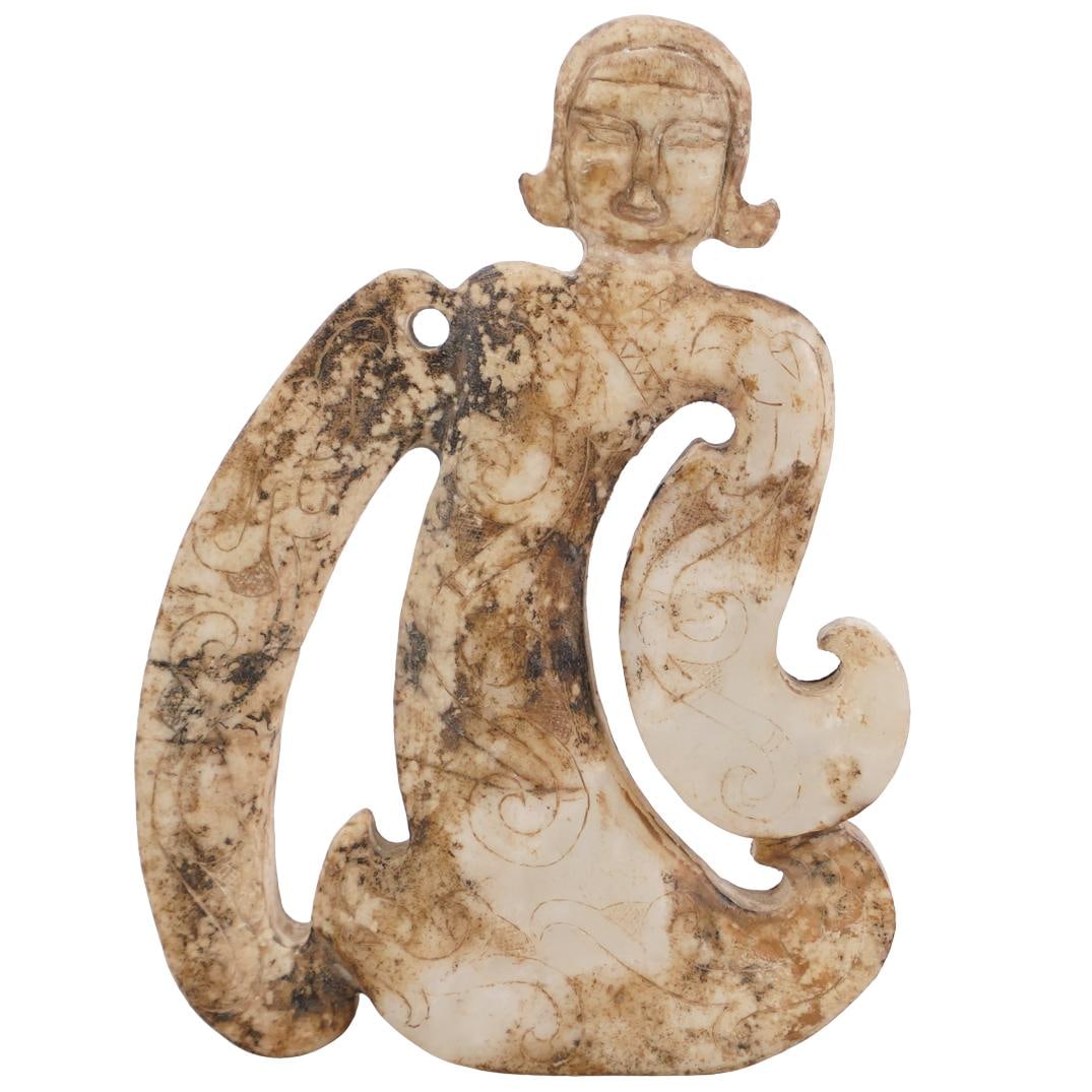 Chinese Carved Jade Figure (1 of 2)