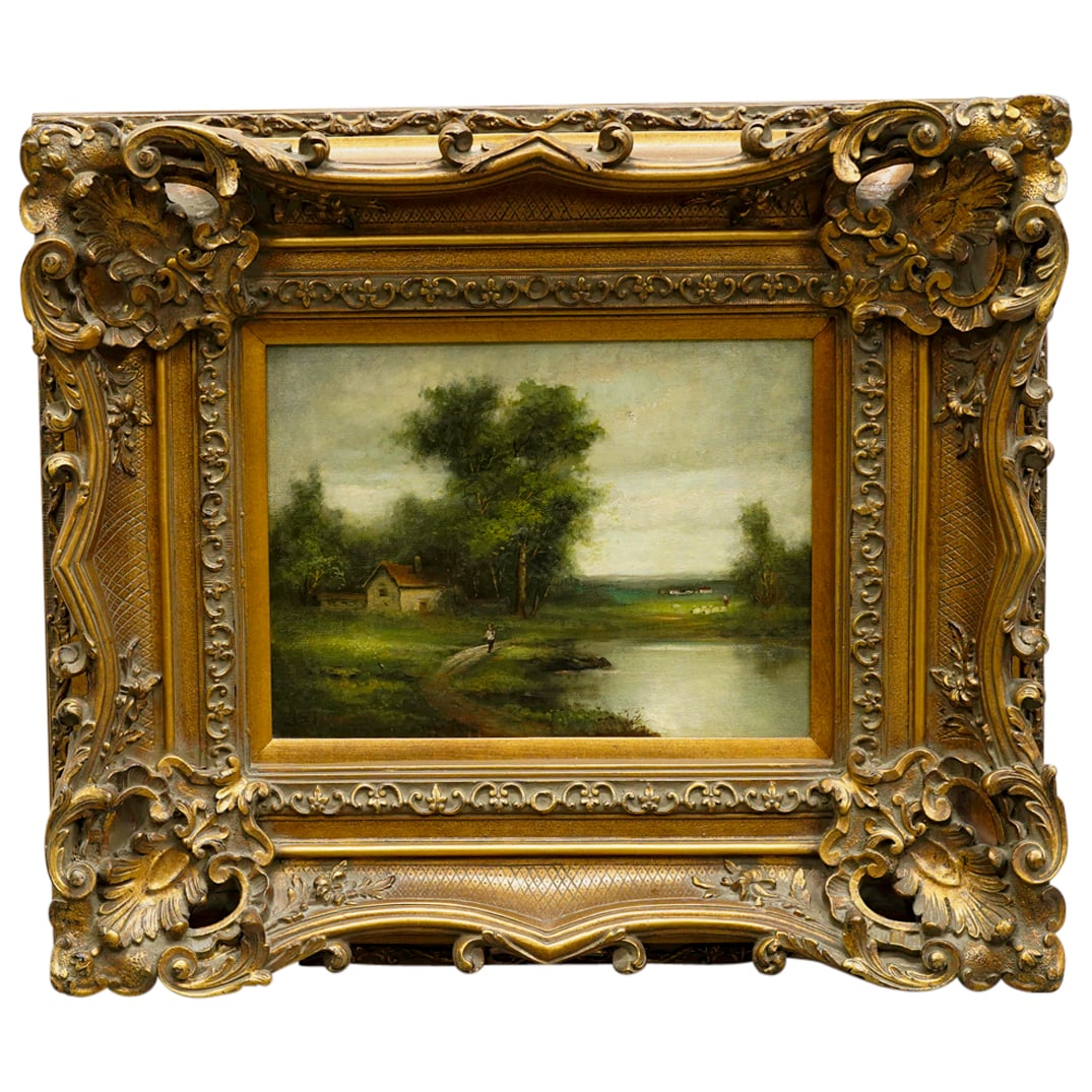 Signed Oil On Canvas Landscape Painting (1 of 6)