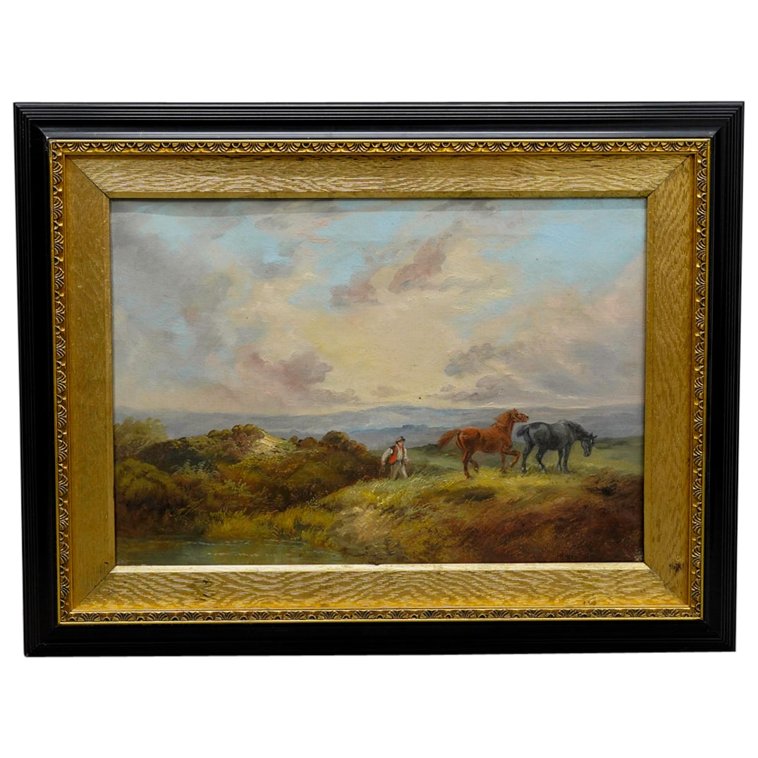 Signed British School Oil On Canvas Landscape Painting (1 of 7)