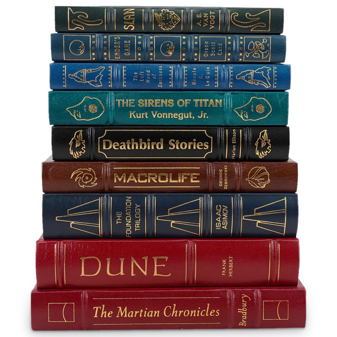 (9 Pc) Author Signed Leather Bound Science Fiction Easton Press Books (1 of 14)