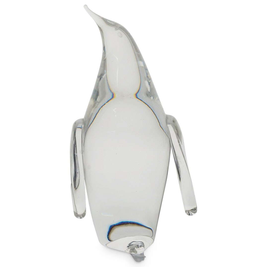 Steuben Crystal 'Penguin' Paperweight Figurine (1 of 7)