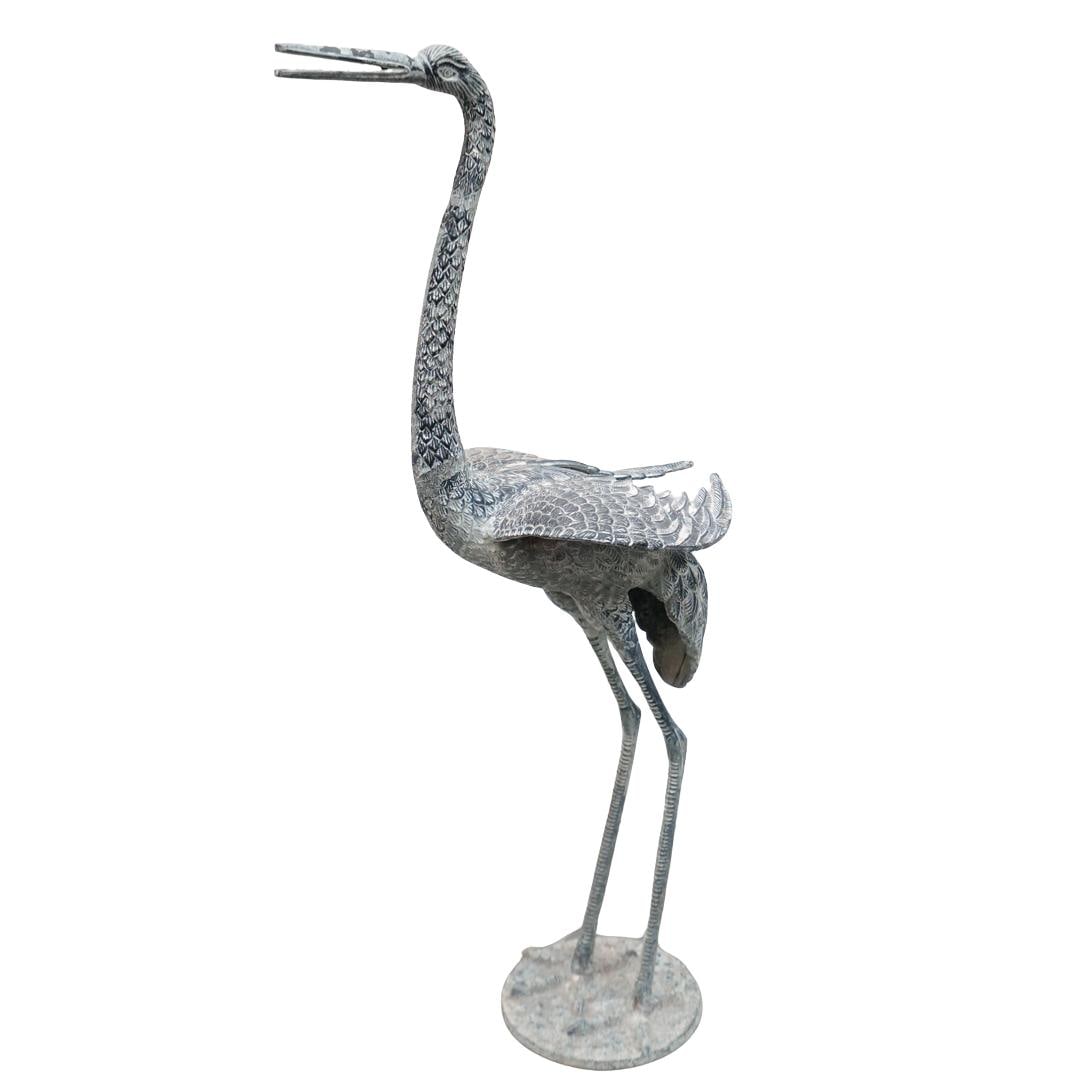 Crane Bird Metal Sculpture (1 of 6)