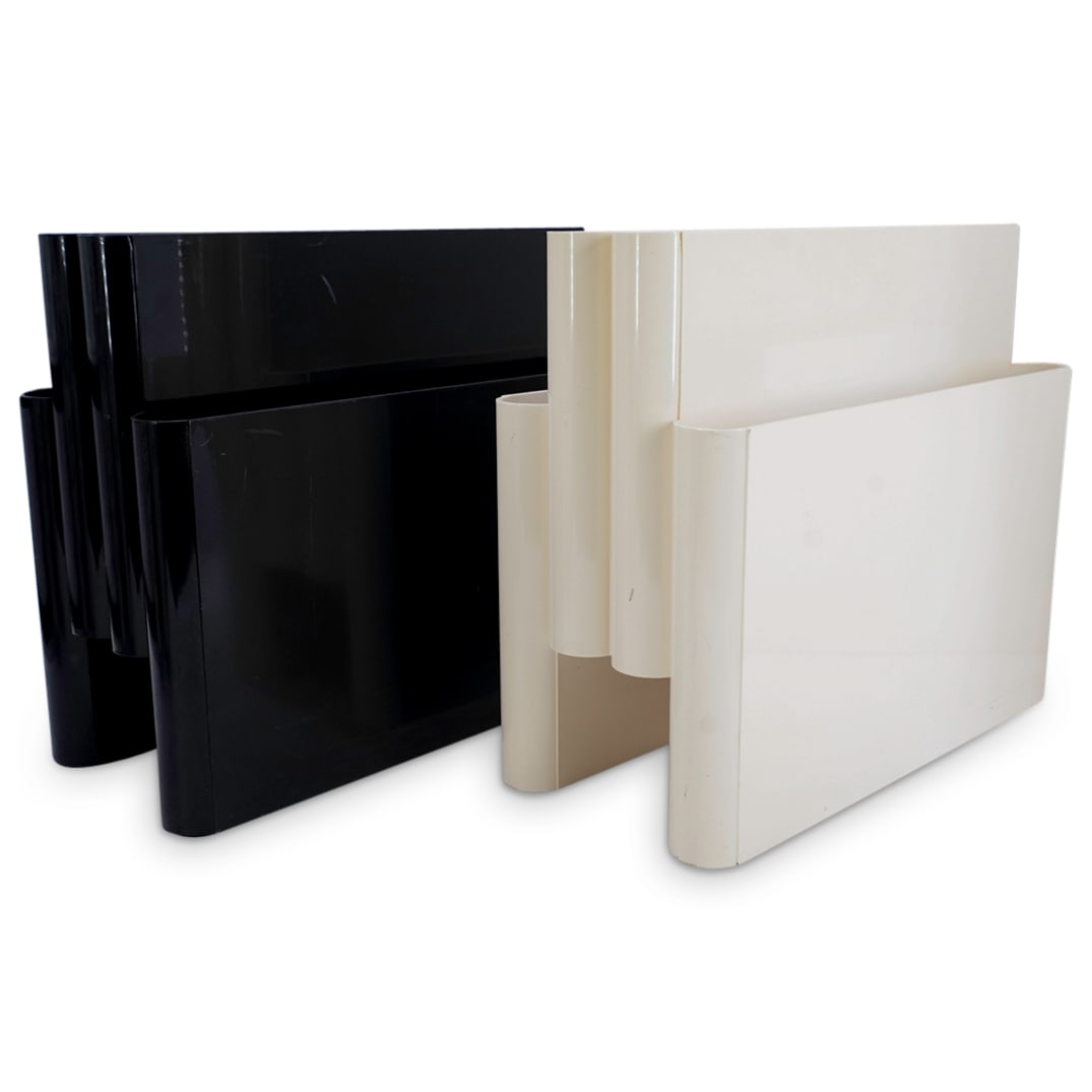 (2 Pc) Giotto Stoppino (Italian, 1926–2011) For Kartell Magazine Holders (1 of 10)