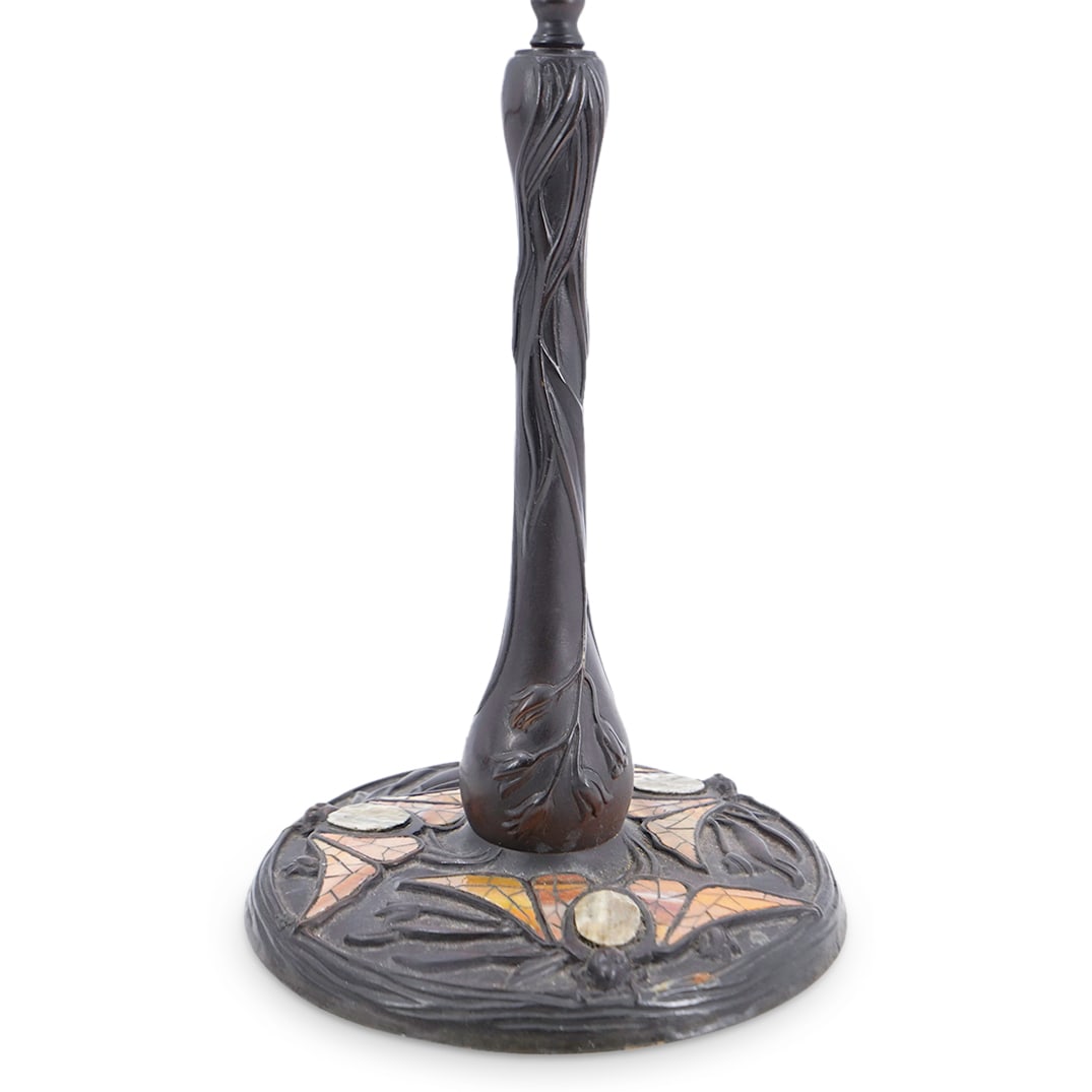 Art Nouveau Moth Lamp Base after Tiffany Studios (1 of 8)