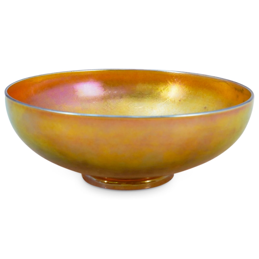 Steuben Gold Aurene Glass Bowl (1 of 5)