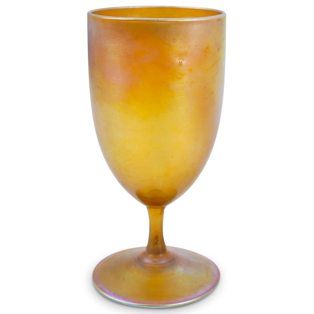Tiffany Favrile Glass Goblet (1 of 5)