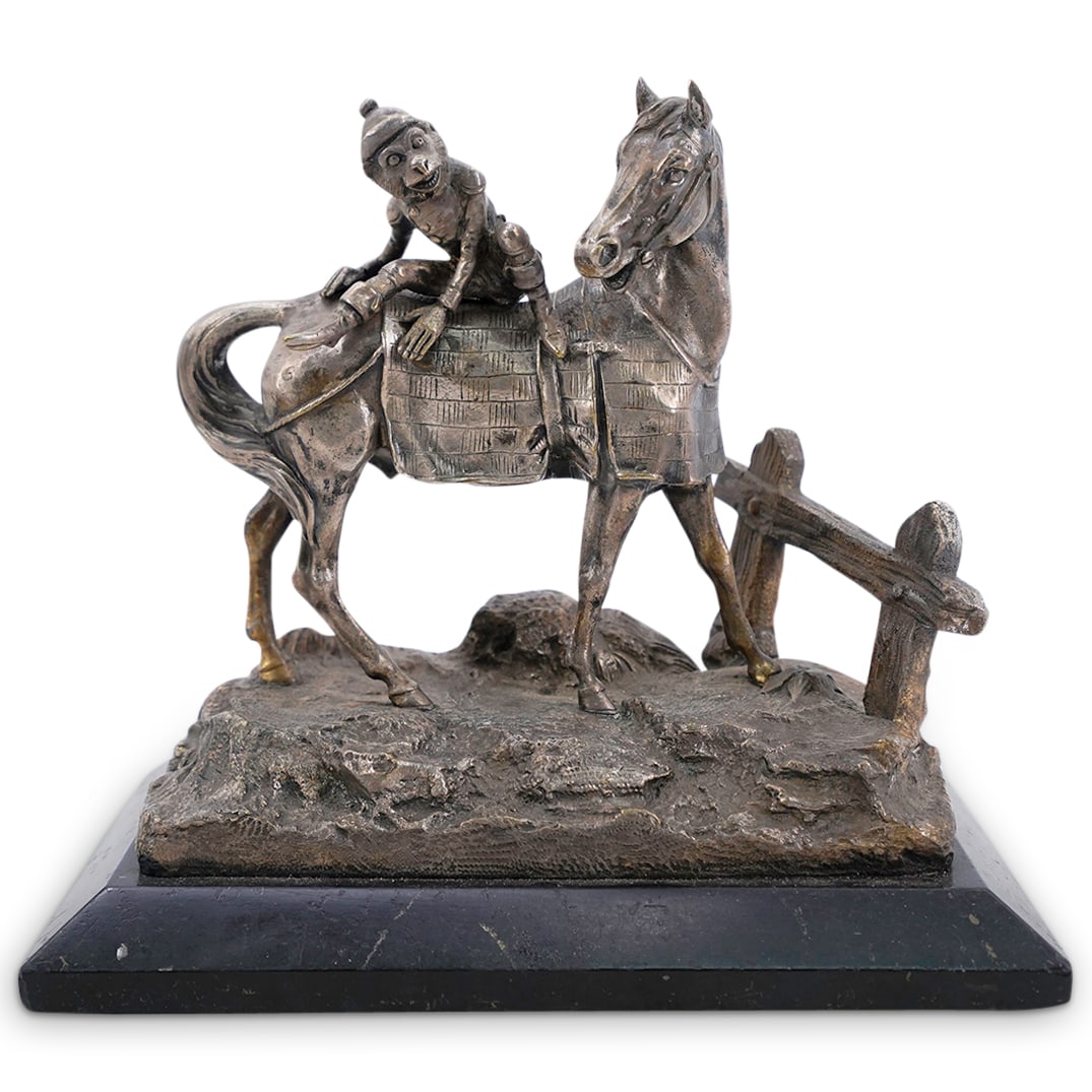 Silvered Bronze Horse Sculpture (1 of 6)