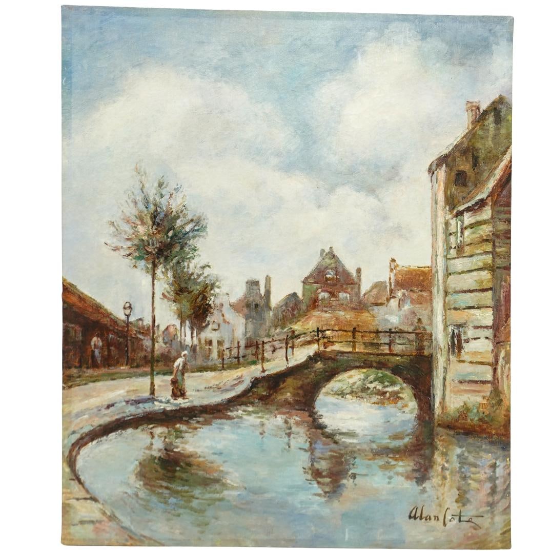 Alan Cote (American, B. 1937) Landscape Oil on Canvas (1 of 4)