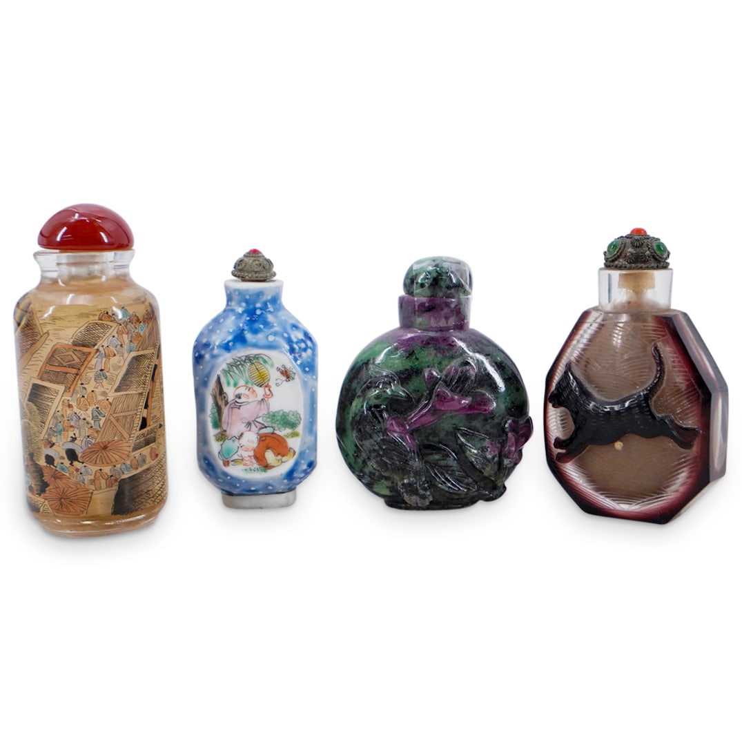 (4 Pc) Chinese Snuff Bottles (1 of 12)