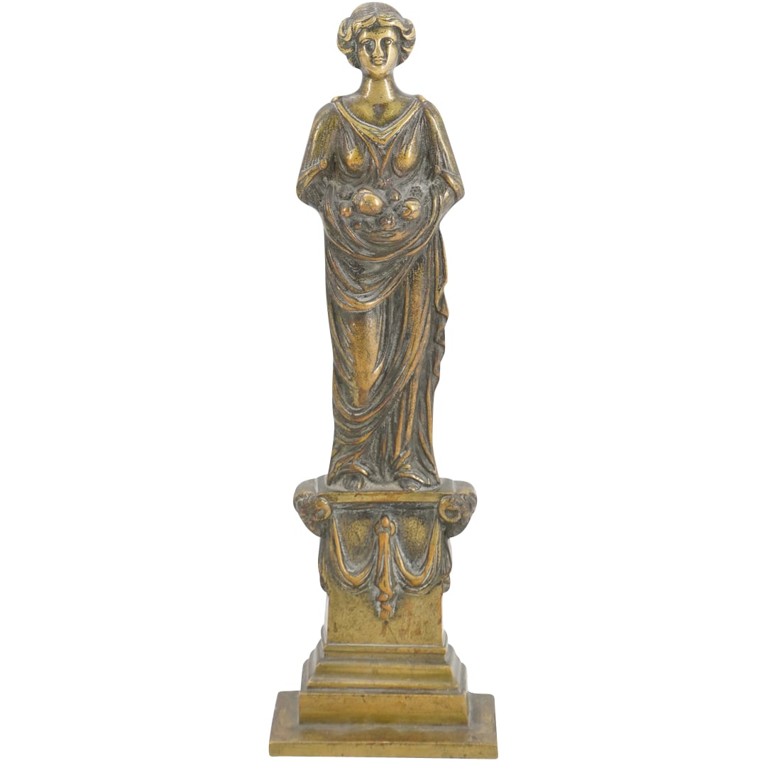 Victorian Figural Reinforced Brass Door Stop (1 of 4)