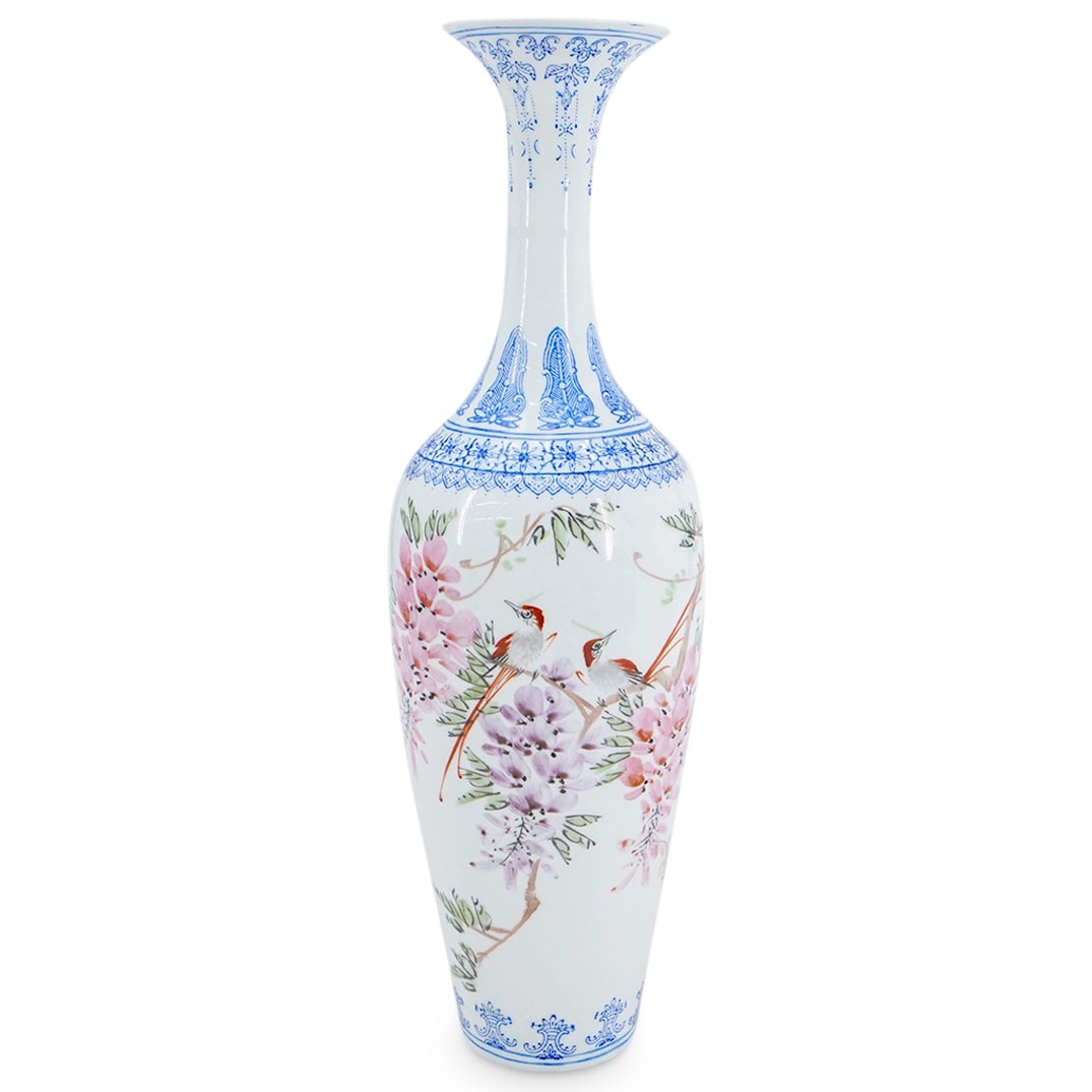 Chinese Eggshell Porcelain Hand Painted Vase (1 of 6)